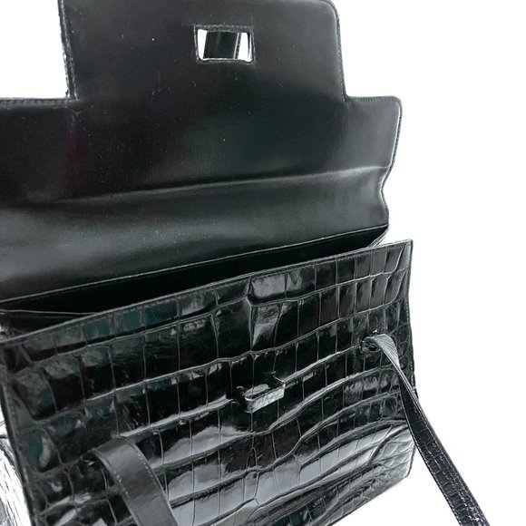 Saks Fifth Avenue Vintage 1960s Alligator Purse - Made in France - Picture 11 of 17